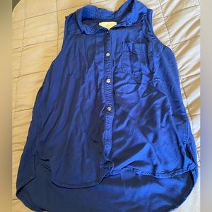 Button Down Sleeves Shirt/Blouse